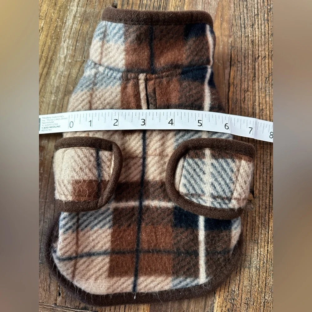 Plaid Fleece Dog Jacket